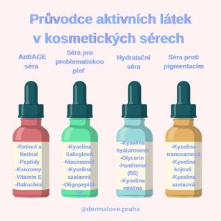 👉 Tohle je přehled těch nejdůležitějších a nejzákladnějších aktivních látek které můžete najít v sérech. Díky tomu můžete...
